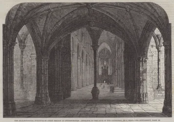 The Archaeological Institute of Great Britain at Peterborough, Entrance to the Nave of the Cathedral